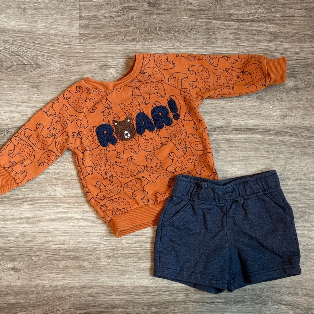 Little Me/Cat & Jack baby boys matching set